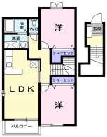 サニー扇屋A　（日向市　原町）＜2LDK＞