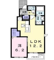 カルム・グラースⅡ（西臼杵高千穂町）　＜1LDK＞の間取り図