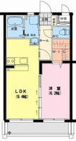 エバーグリーン（延岡市　伊形町）＜1LDK>の間取り図