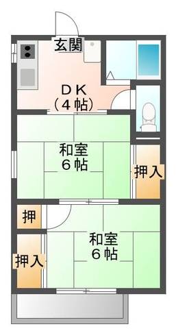 フラワーハイツ（延岡市　野地町）＜２ＤＫ＞101号室