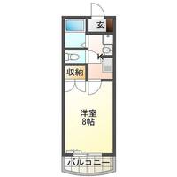 グレイスコーポ・カクⅢ　（延岡市　野地町）＜1Ｋ＞の間取り図