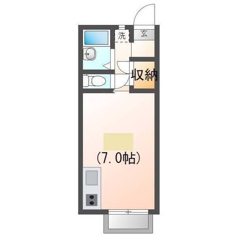 トマトハウス（延岡市　緑ヶ丘）＜1R＞202号室