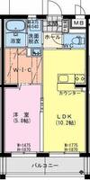 (仮称）日向・永江2丁目マンション＜1LDK＞の間取り図