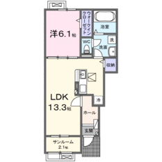 102号室間取り図