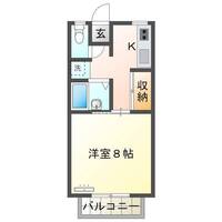 トマトハウスⅡ（門川町　庵川西）＜1DK＞の間取り図