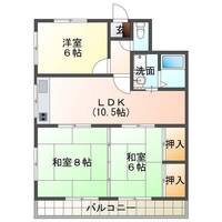 Idekita T&T（延岡市　出北）＜3LDK・1階＞の間取り図