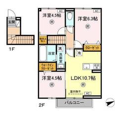 205号室 間取図