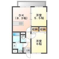 セイントヒルズ（延岡市 伊形町）＜2LDK・05号室タイプ＞の間取り図