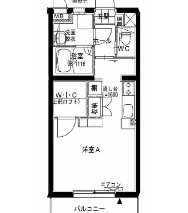 プランドール・フジ（延岡市　桜園町）＜1R+ロフト＞105号室