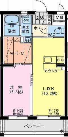 (仮称）日向・永江2丁目マンション＜1LDK＞